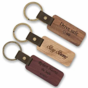 Wood Keychain with Logo