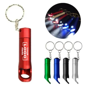 Logo Led Flashlight Keychain