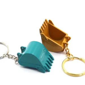 Personalized Metal Excavator Keychain
