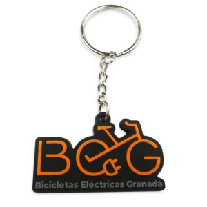 Black Pvc Keychain