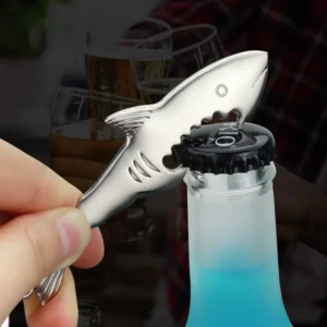 Shark Metal Beer Bottle Opener Keychain