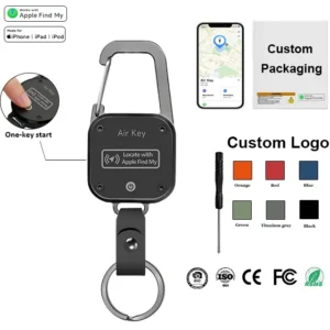 Anti-lost Fashion Smart Bottle Opener Carabiner Metal Phone Keychain Accessories Lightweight Work with Apple Find My