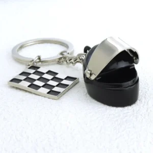 Personalized Motorcycle Helmet Keychain