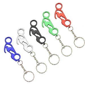 Aluminum Motorcycle Bottle Opener Keychain