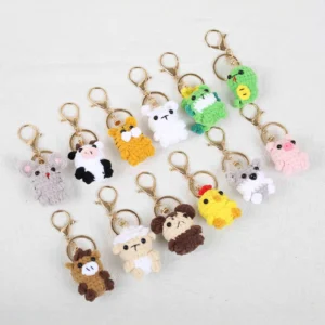 Eco-friendly Cartoon Animal Keychain