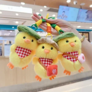 Cute Yellow Duck Plush Keychain