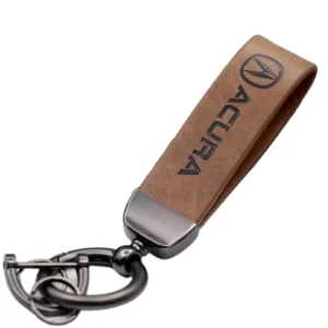 Logo Leather Key Chain
