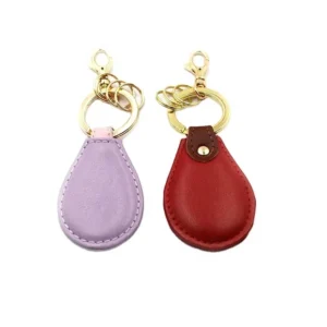 Engraved Leather Keychain