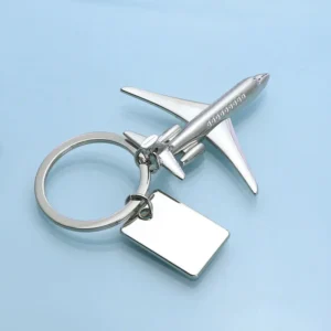 Zinc Alloy Airplane Keychain Gift