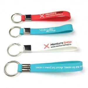 Lovely Design Silicone Bracelet Key Ring Rubber Keychain