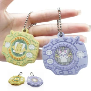 Cute Cartoon Rubber Key Chains Pvc Keychain Silicone Anime Protective Case Cover Holder