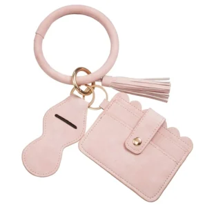 Keychain Bracelet Lipstick Holder Set