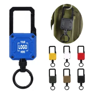 Retractable Carabiner Magnetic Badge Reel
