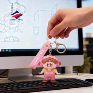 Pvc Plastic Keychain 3d Design