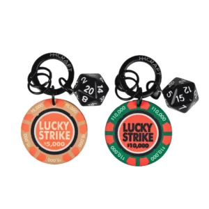 Texas Poker Game Ceramic Keychain