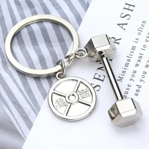 Dumbbell Shaped Keychain