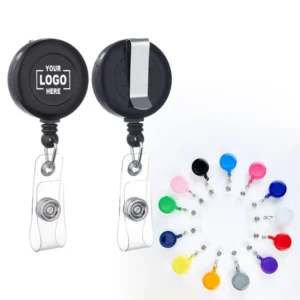 Round Retractable Id Badge Reel