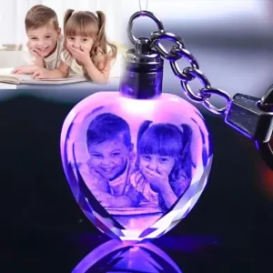 Customizable Crystal Glass Keychains