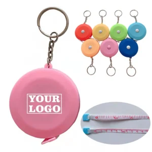 Mini Round 1.50m Tape Measure Keychain