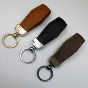 Genuine Leather Keychain Accessory