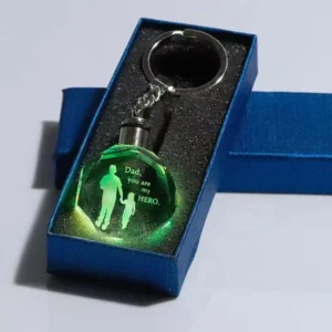 3d Laser Engraved Crystal Keychains