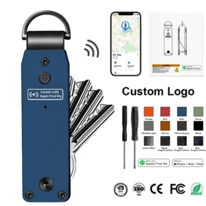 in Stock Wholesales Aluminum Mini Keyholder Professional Design Keychain Case with Gift Box for Men Or Women