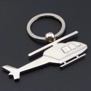 Customized 3d Metal Helicopter Keychain