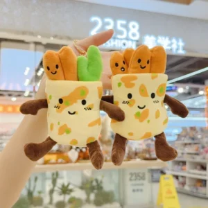 Cute 3d Plush Food Keychain