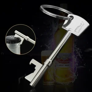 Key Shaped Bottle Opener Keychain