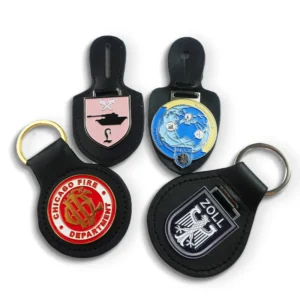 Leather Keychain with Logo