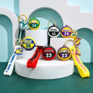 3d Football Basketball Keychain