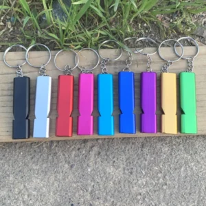Metal Whistle Keychain for Outdoor Use