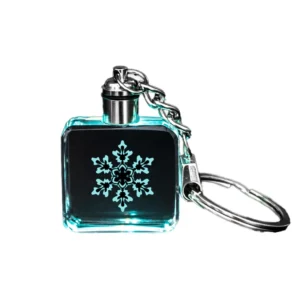 Customizable Led Crystal Keychain