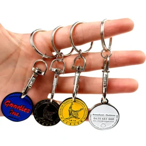 Metal Keyring Coin Holder