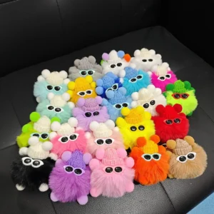 Cute Cartoon Plush Keychain Pendant