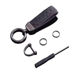 Leather Keychain with Logo