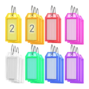 Lightweight Square Plastic Keychain Organizer