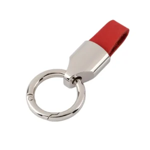 Frosted Cowhide Leather Keychain