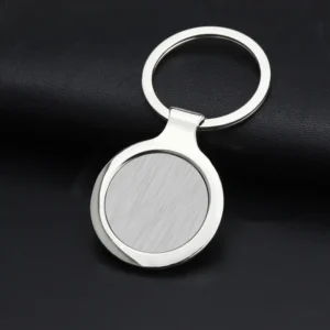 Silver Metal Keychain Blanks