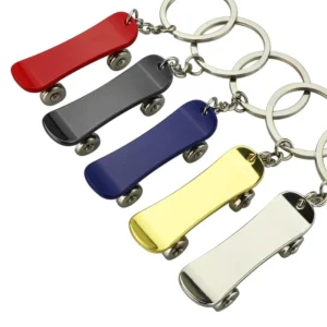Mini Skateboard Keychain Pendant