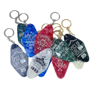 Sage Green Motel Keychain