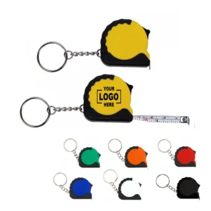 Mini Plastic Tape Measure Keychain