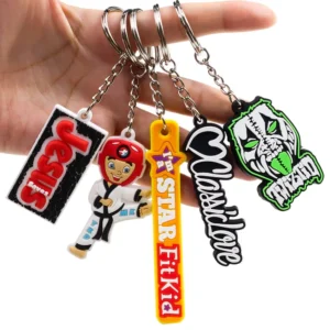 Soft Rubber Keychain with Logo