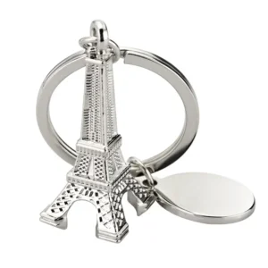 Customized 3d Eiffel Tower Keychain