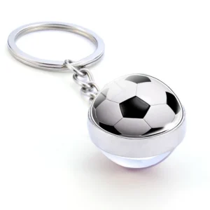 Double-sided Glass Ball Keychain