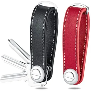 Portable Leather Key Case Organizer