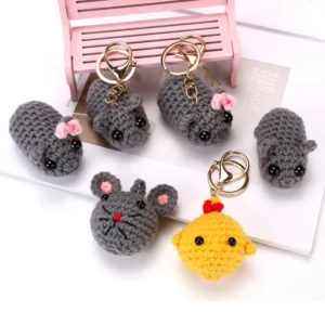Eco-friendly Plush Hamster Keychain