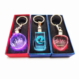 Led Crystal Keychain for Car Clubs