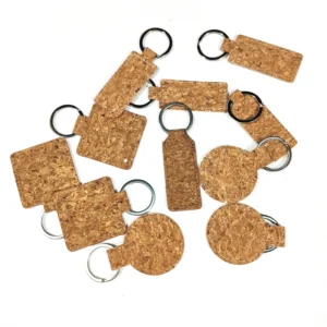 Floating Cork Ball Keychain