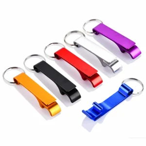 Colored Aluminum Bottle Opener Keychain